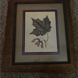 Elegant Brown Leaf Wall Art